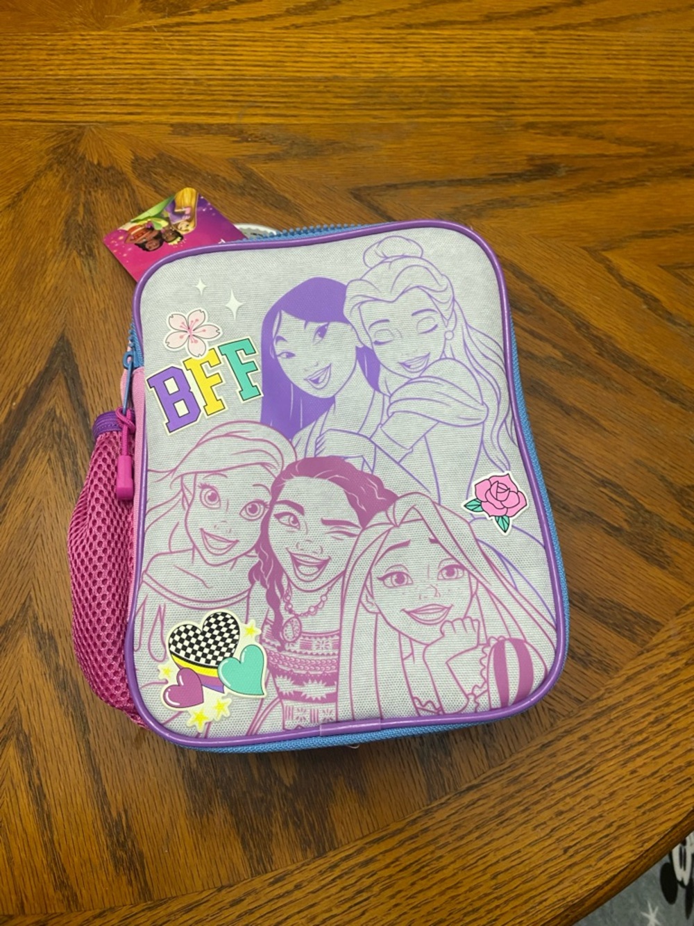 Disney Princess Pink and Purple Kids' Lunch Tote